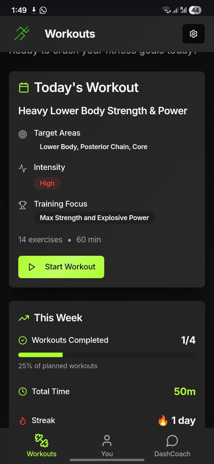 DASH — AI Training Plans for Athletes